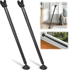 2 Pack Door Security Bars, Anti-Slip Sliding Patio Bar  2-In-1 Heavy Duty Door