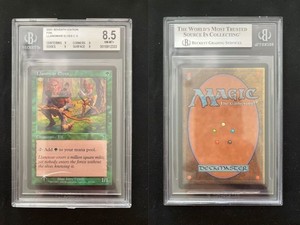 FOIL Llanowar Elves SEVENTH EDITION Mtg MINT Graded BGS 8.5 BASIC+++ (9/9/9/8)