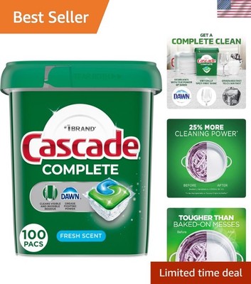 Complete Dishwasher Pods 100 Count Fresh