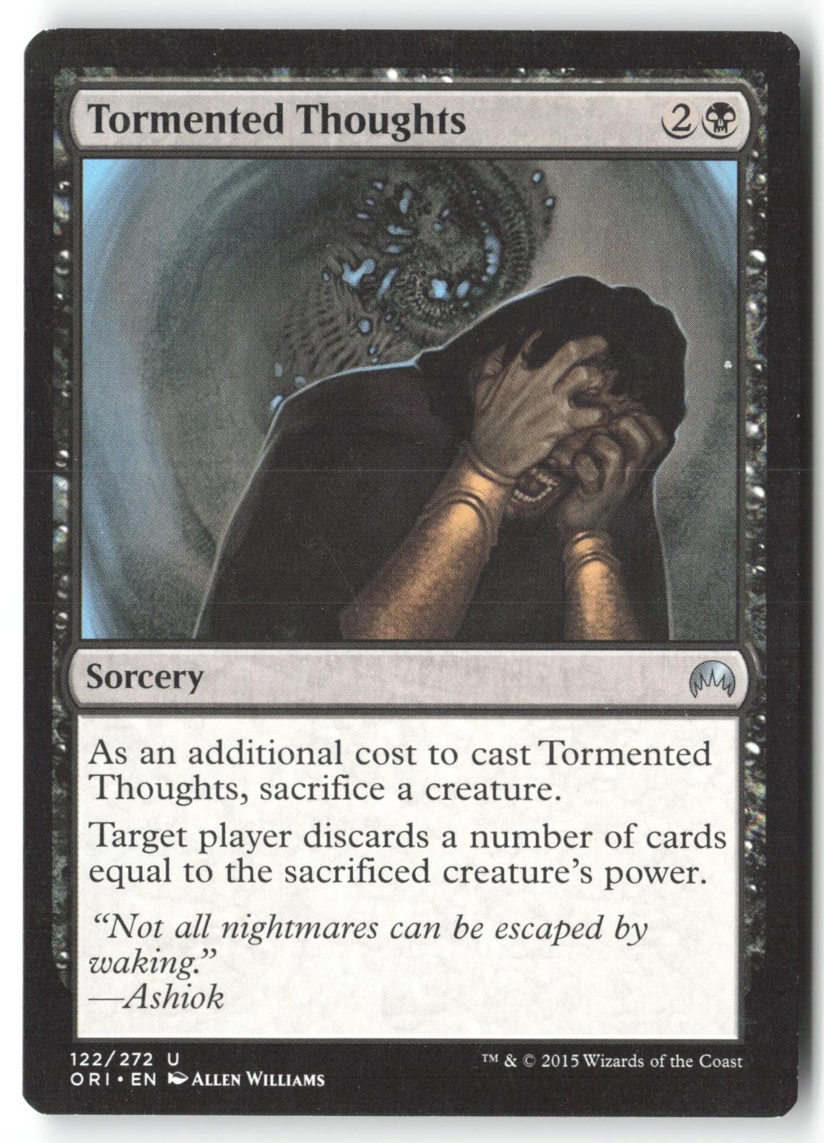 Tormented Thoughts 122 Uncommon Magic Origins Magic: The Gathering Near Mint