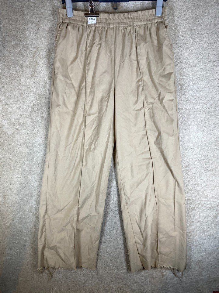 Vintage COTTON ON Casual Pants Size 10 Womens Beige Straight Leg