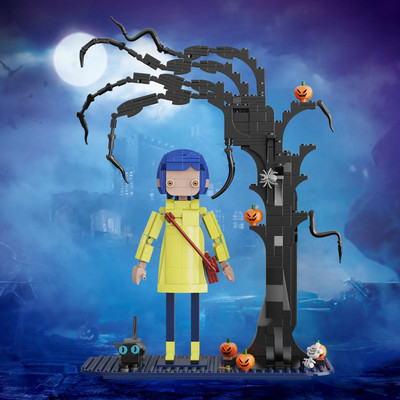 MOC Coraline & The Black Cat Filmszene Baustein Spielzeug