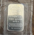 Engelhard Vintage 1 oz .999 Fine Silver Bar RARE -FL SERIES- w/Bull SEALED