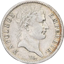 [#1508864] France, Napoleon I, 1 Franc, 1811, Bordeaux, Clashed dies, Silver, EF