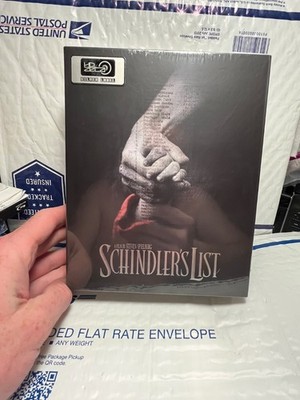 NEW SCHINDLERS LIST 4K UHD+BLU 2 STEELBOOK BOXSET HDZETA! SEALED PLZ READ DIMPLE