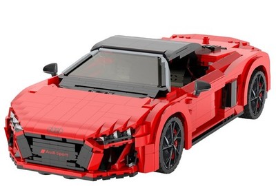 JAMARA - AUDI R8 Spyder rot zum Zusammenbauen - 1/14 - JAM402835