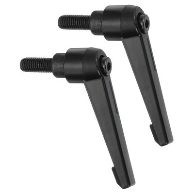 2Pcs Clamping Lever Handles M8 x 16mm Male Thread Knobs Handle Black