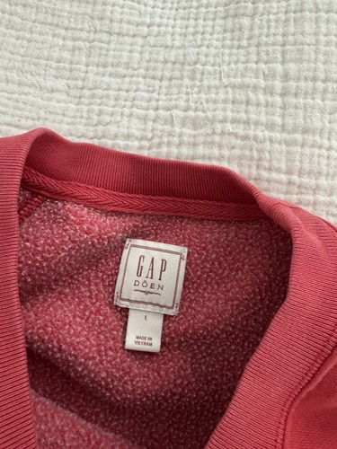Gap × DOEN Kids Girls Vintage Soft Logo Sweatshirt Size Large (10) - Picture 5 of 6