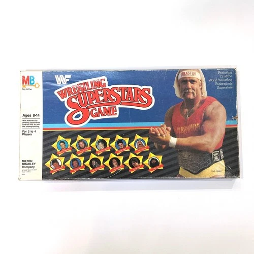 VINTAGE 1985 WWF WRESTLING SUPERSTARS BOARD GAME MILTON BRADLEY • HULK HOGAN