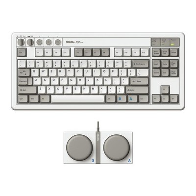 8Bitdo Retro Mechanical Keyboard, Bluetooth/2.4G/USB-C Hot Swappable Gaming Keyb