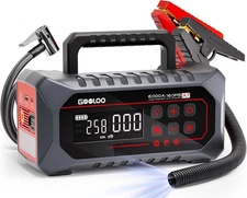 GOOLOO A7 Jump Starter with Air Compressor, 6000A &160PSI 12V Car B... Fast Ship