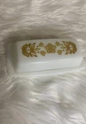 Vintage Pyrex Butterfly Gold Milk Glass Covered Butter Dish