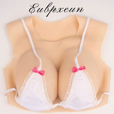 Realistic B-H Cup Silicone Breast Forms Breast Plate Fake Boobs For Crossdresser