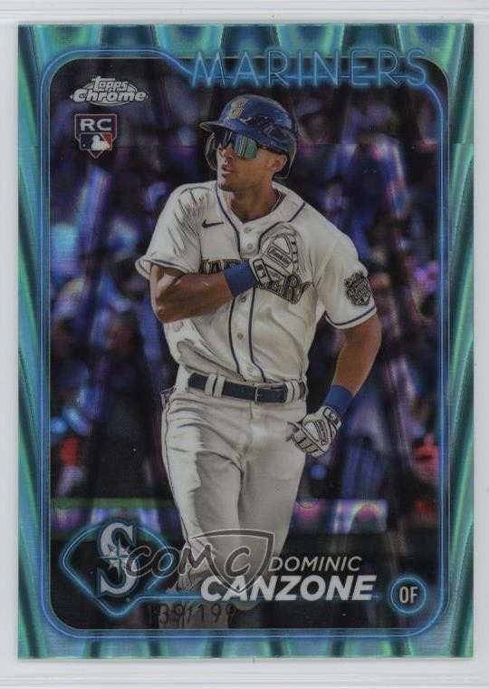 2024 Topps Chrome Aqua Lava Refractor 139/199 Dominic Canzone #133 0y9k