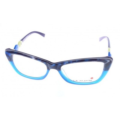 La Matta Brille Herren Damen  Blau Cat Eye LM3117 Kunststoff