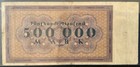 1923 GERMANY ESSEN PAPER MONEY - 500,000 MARK BANKNOTE! — photo 2