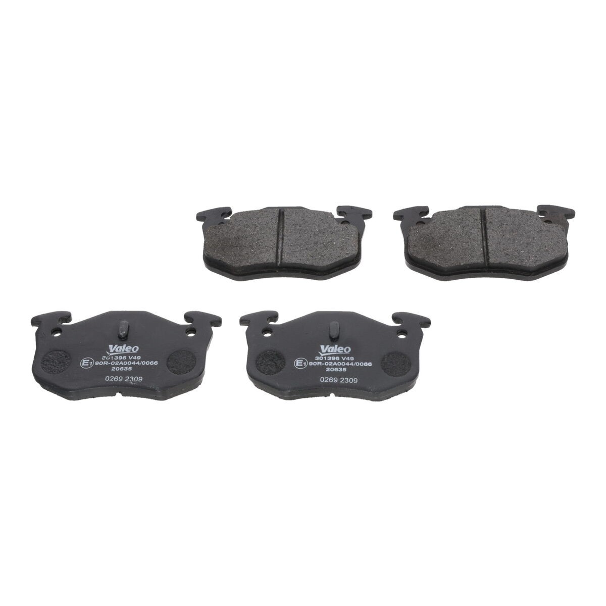 Plaquettes de frein VALEO 301396 anti-bruit pour stopper les sifflements