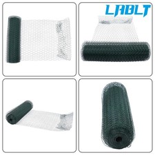 LABLT Rectangular Hexagonal Iron Wire Fence Net 24In×100FT Hole Mesh Fencing 0.43 per foot