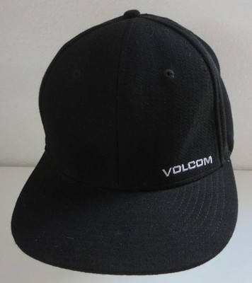 Volcom Black Flexfit Baseball Hat L/XL