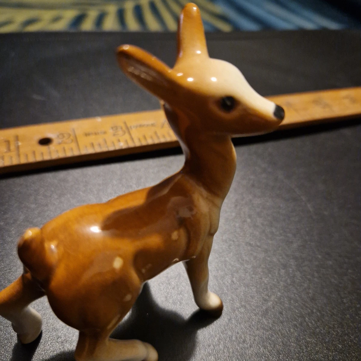 Figurine Bambi Et Biche – Décoration Vintage Puet Puet, Allemagne (années 70/80)
