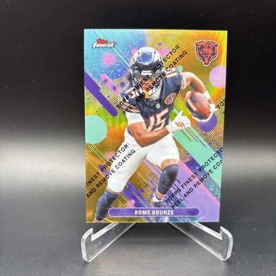 Topps 2025 Finest Rome Odunze Bears #84 GOLD /50 with coating