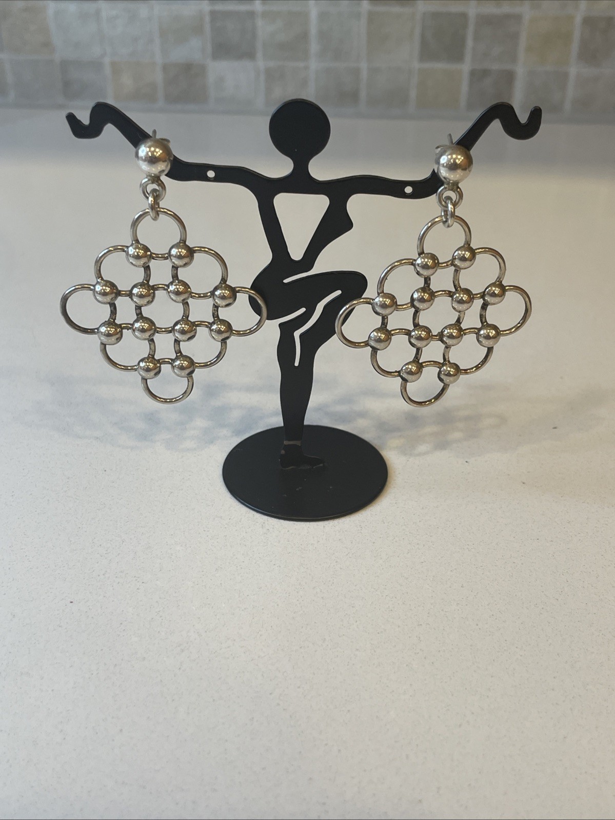 Sterling Silver / 925 Large Statement Chandelier … - image 8