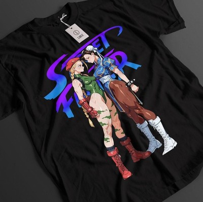 Street Fighter Shirt Chun Li Tshirt Camille White T-Shirt Ken Fighting Anime Tee