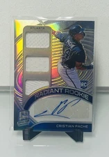 2021 Panini Spectra - Radiant Rookie Jersey Auto Cristian Pache #RRJA-CP 