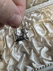 vintage pewter like metal rudolph reindeer christmas holiday earrings old stock — photo 9
