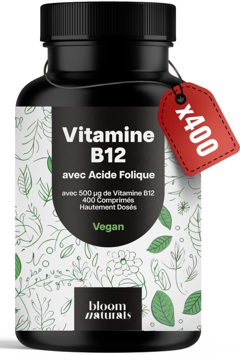 Vitamine B12 immunité renforcée et métabolisme énergétique sain 400 comprimés
