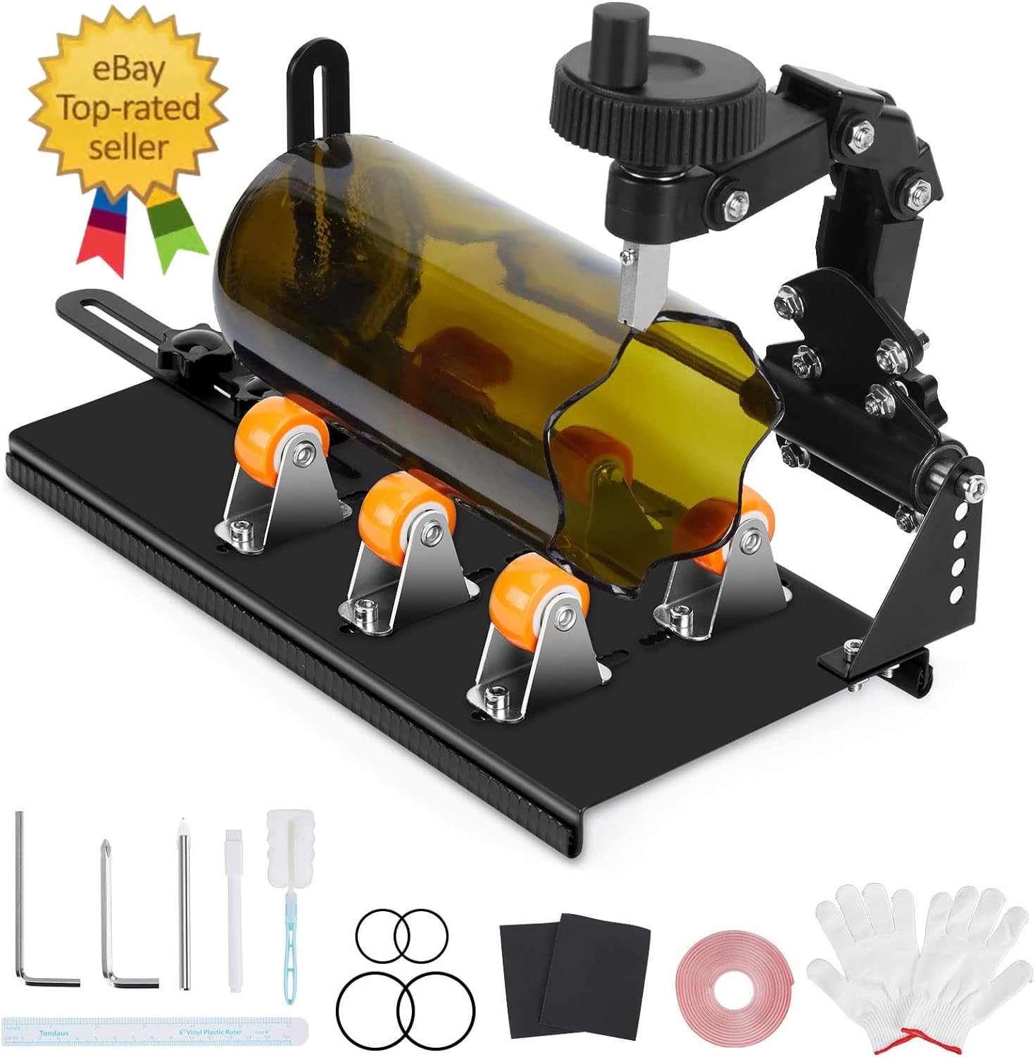 Glass Bottle Cutter Kit | DIY Glass Cutter for Bottles, Adjustable Width, DIY An
