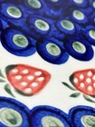 Polish Pottery Strawberry Plate Boleslawiec WIZA Hand Made Peacock Eye 7.5” — photo 4
