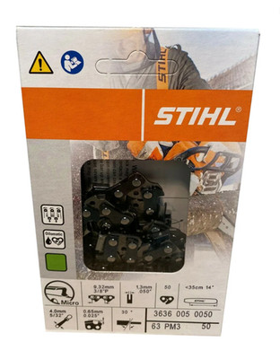3636 005 0050   STIHL 14'' Saw Chain, 3/8'' Picco Pitch, .050'' Gauge, 50 Drive Lin
