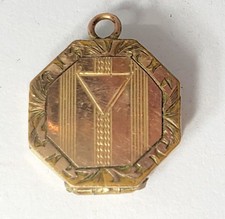 Antique Edwardian 10K Gold Etched Fine Photo ...