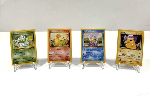 Bulbasaur Charmander Squirtle Pikachu 1999 Base Set 2 Pokemon *PACK FRESH NEW!*