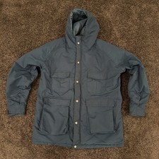 Vintage L.L. Bean Winter Parka Green Mens Large Made in USA Down Quilted Puffer