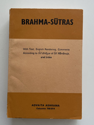 Brahma-Sutras Swami Vireswarananda 1986 Advaita Ashrama Calcutta Vedanta India