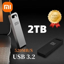 2TB USB 3.2 Flash Drive High Speed Metal U TypeC Memory Stick Waterproof