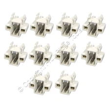 10 Leviton Compact Fluorescent Lamp Holders CFL Light Socket Snap-In Bulk 26719