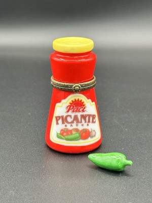 Pace Picante PHB Porcelain Hinged Box with Pepper trinket Midwest of Cannon Fall