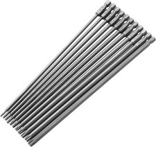 11pcs 200mm Extra Long Torx Screwdriver Bit Set Magnetic S2 Steel T6-t40 11pcs 200mm Extra Long Torx Screwdriver Bit Set Magnetic S2 Steel T6-t40