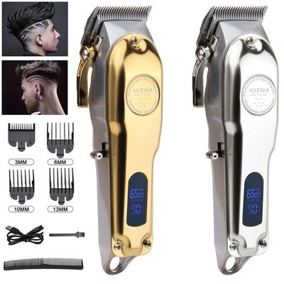 Cordless Professional Hair Clippers Trimmer Kit Men Cutting Machine Barber Salon