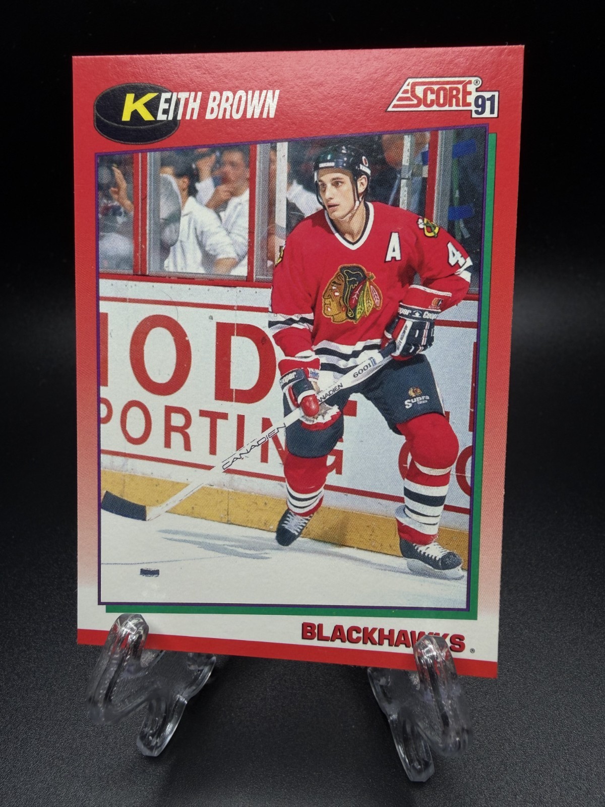 1991-92 Score Canadian - Keith Brown #76