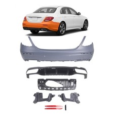 Heckstoßstange mit Diffusor für Mercedes E-Klasse W213 Limousine 2016-2020 Heckstoßstange mit Diffusor für Mercedes E-Klasse W213 Limousine 2016-2020