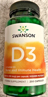 #ad Vitamin D 3 Higher Potency 2000IU 250 Capsules D Bone amp; Immune Health Active D3 $10.70