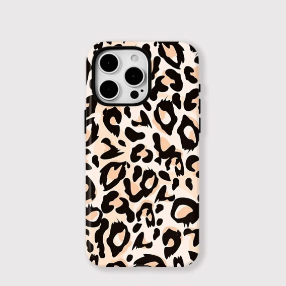 Funda resistente MagSafe con estampado de animales de leopardo iPhone 17 16 15 14 13 12 11 Pro Max