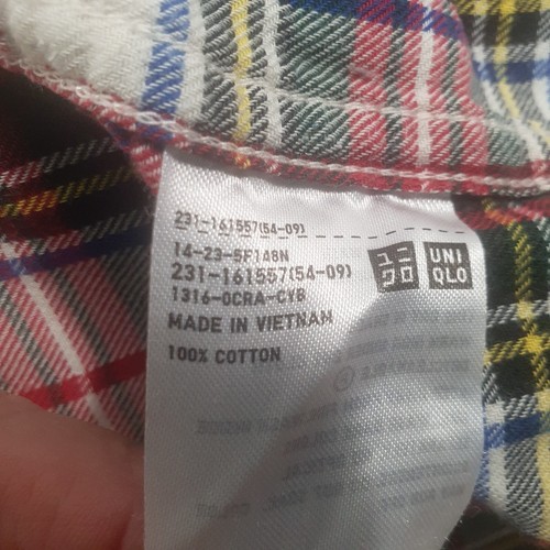 Uniqlo Long Sleeve Check Shirt Sz XL - Picture 7 of 7