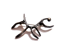 Vintage Schmidt MODERNIST Brutalist Praying Mantis Pin Brooch Lot