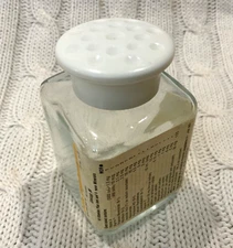 Vintage Upjohn Unicap M Empty Glass Vitamin Bottle Plastic Lid 1 3/4” W Display