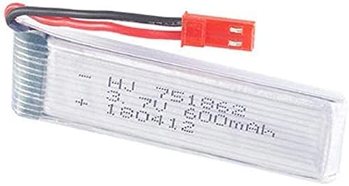 Set di 3 batterie LiPo 3.7V 600mAh per droni UDI U817, WLtoys V959, V222 - Photo 3/4